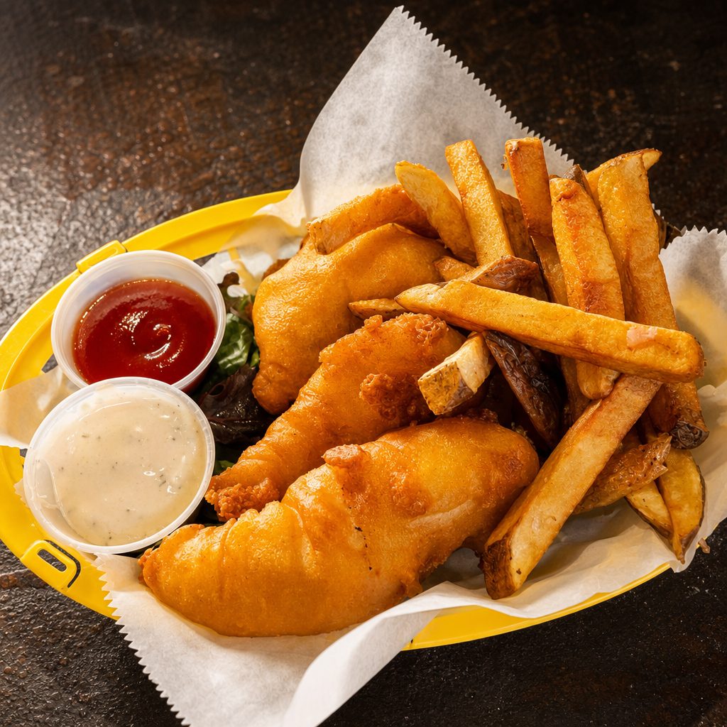 Adult 3 Piece Chicken Tenders.