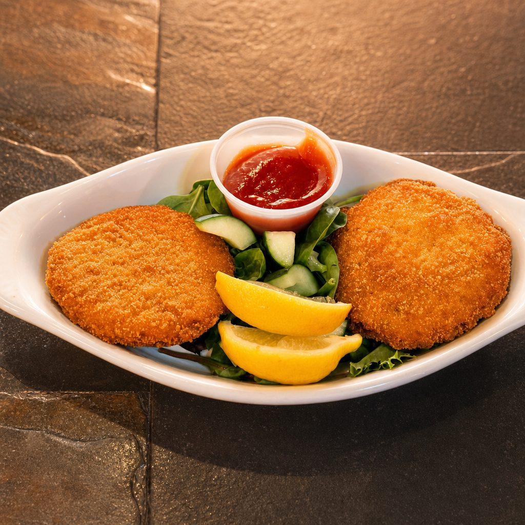 Crab Cakes.